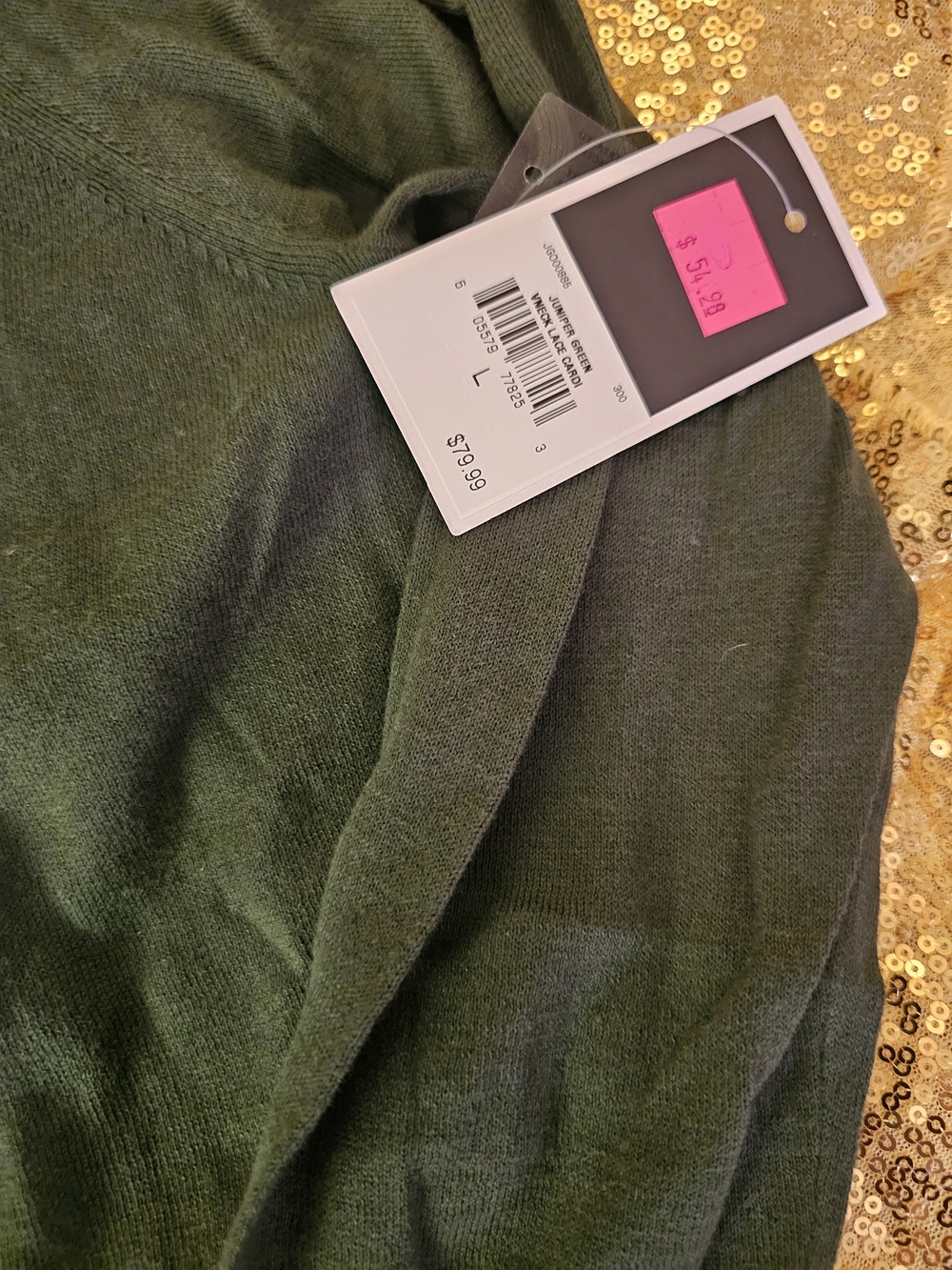 Juicy Couture Olive Green Women's Cardigan